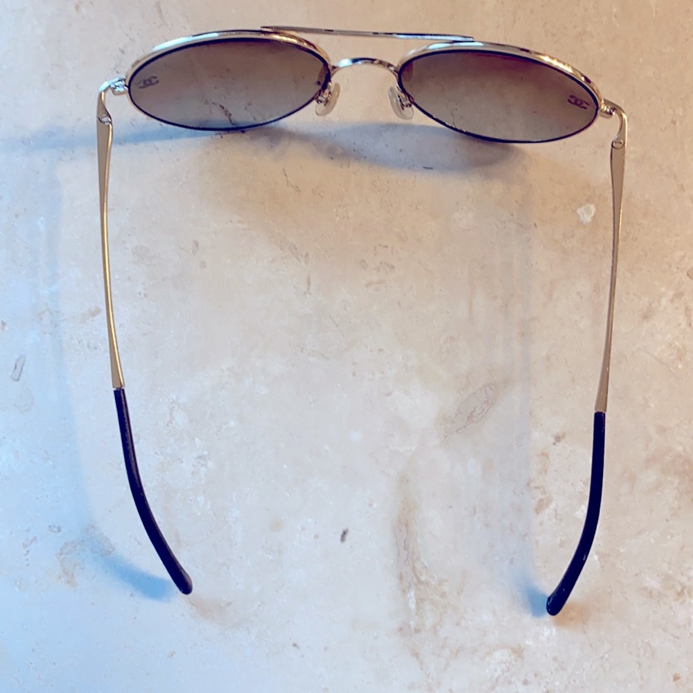 Vintage Chanel Sunglasses 4190 T Q Brown Gold - Picture 6 of 12